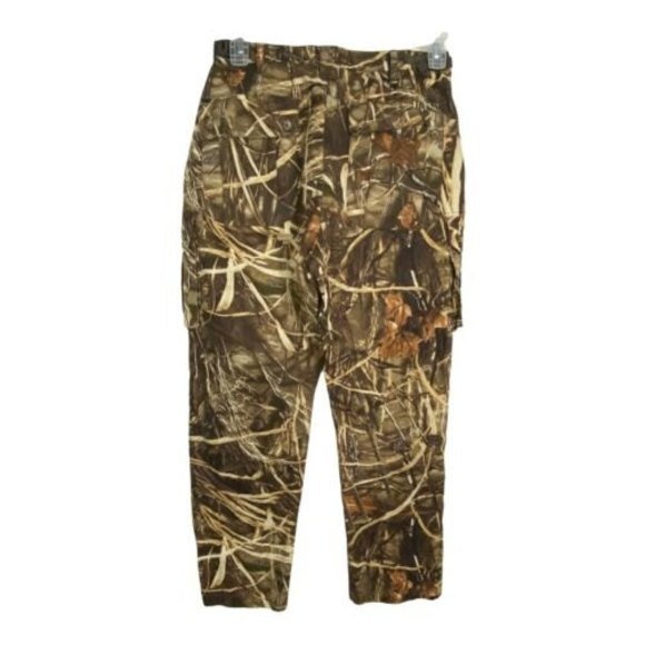 Gamer Winner Mens Pants Size Medium Brown Camo Hunting Cargo Pockets Fishing - Picture 5 of 8